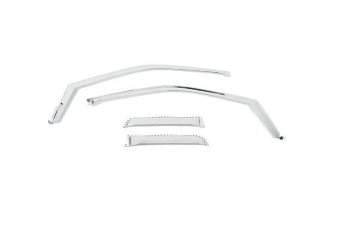 Putco 17-20 Ford SuperDuty – SuperCab (Set of 4) Element Chrome Window Visors