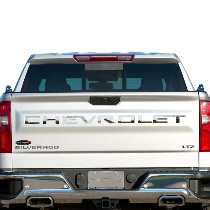 Putco 19-20 Chevy Silverado 1500 – Stainless Steel Tailgate Letters CHEVROLET Chevrolet Letters0.6 lb