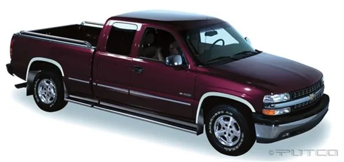 Putco 88-98 Chevrolet CK / Silverado (Incl Sportside) – Full w/o Flares Stainless Steel Fender Trim