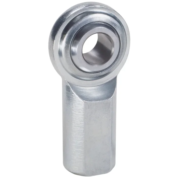 QA1 C Series 2-Pc Rod End – Female/Left Hand – .19in Bore x 3/16-24 – Carbon Steel