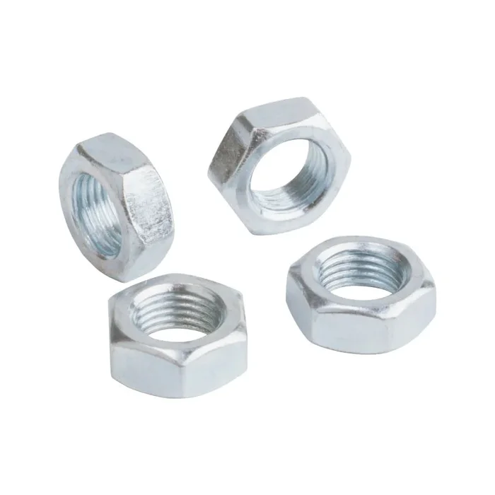 QA1 Jam Nut – 7/16-20 Left Hand – 11/16in Hex 1/4in Wide – Aluminum – 6 Pack