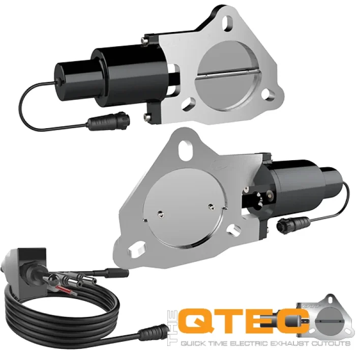 QTP 3in Bolt-On QTEC Dual Electric Cutout Valves – Pair