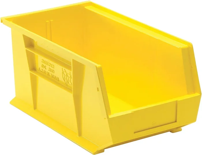 QUANTUM STORAGE QS-240YL-12 Stack and Hang Bin, 14.75″ x 8.25″ x 7″ – Yellow (Case of 12)