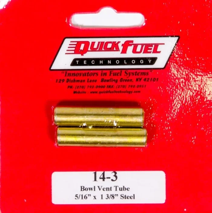 Quick Fuel Technology Vent Tubes (2pk) 5/16 x 1-3/8