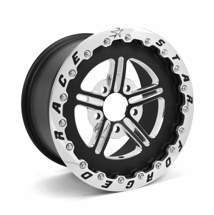 Race Star 63 Pro Forged 15×10 SBL Sportsman 5×4.75 BC / 3.00in. BS Wheel – Black Anodized/Machined