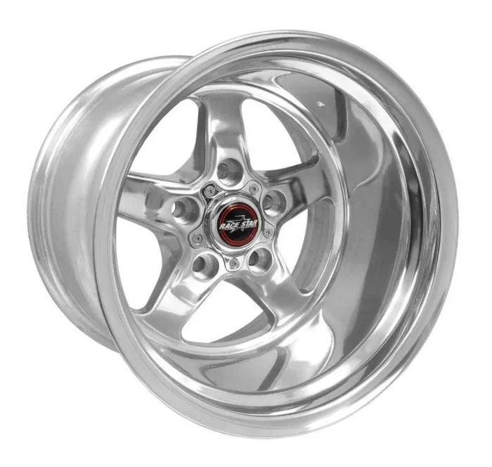 Race Star 92 Drag Star 15×12.00 5×4.75bc 4.00bs Direct Drill Polished Wheel22.4 lb