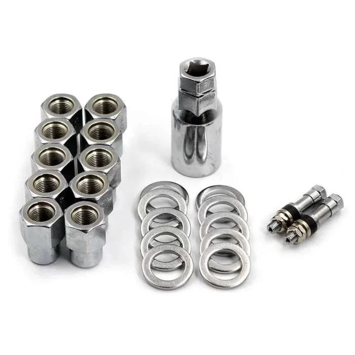 Race Star Pro Forged Lug Kit 1/2in. Open .50in. Shank 13/16in. Head (1.063in.OD Washer) – Set of 10