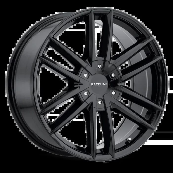 Raceline 158B Impulse 18x8in / 5×110/5×114.3 BP / 35mm Offset / 72.62mm Bore – Gloss Black Wheel