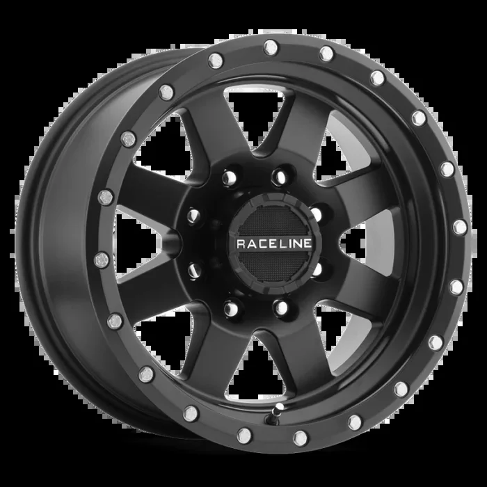 Raceline 935B Defender 18x9in / 5×150 BP / 30mm Offset / 112.2mm Bore – Satin Black Wheel
