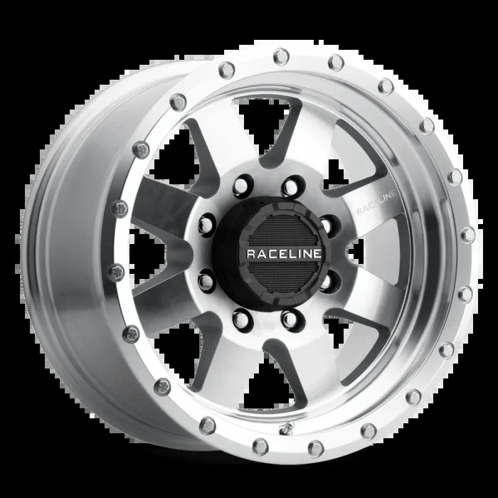 Raceline 935MC Defender 17x9in / 5×127 BP / -12mm Offset / 83.82mm Bore – Machined Wheel