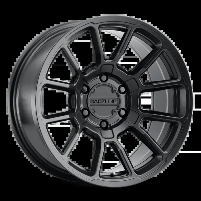 Raceline 950B Gauge 17×8.5in / 5×127 BP / 0mm Offset / 78.1mm Bore – Satin Black Wheel