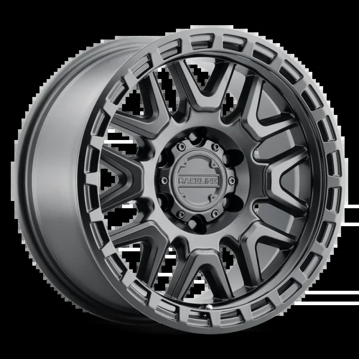 Raceline 953B Krank 17x9in / 8×170 BP / -12mm Offset / 125.2mm Bore – Satin Black Wheel