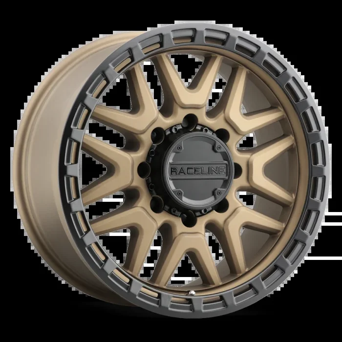 Raceline 953BZ Krank 18x9in / 8×180 BP / 18mm Offset / 124.2mm Bore – Bronze Wheel