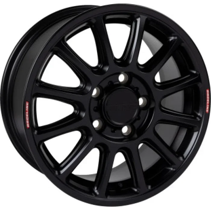 Raceline A14VB Alpha 15x7in/5×114.3 BP/56mm Offset/68mm Bore – Satin Black Wheel