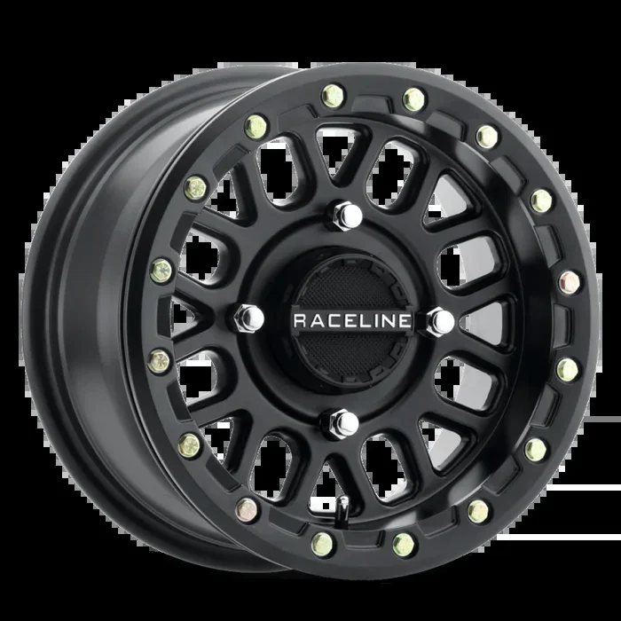 Raceline A92B Podium 15x6in / 4×156 BP / 40mm Offset / 132.5mm Bore – Satin Black Beadlock Wheel