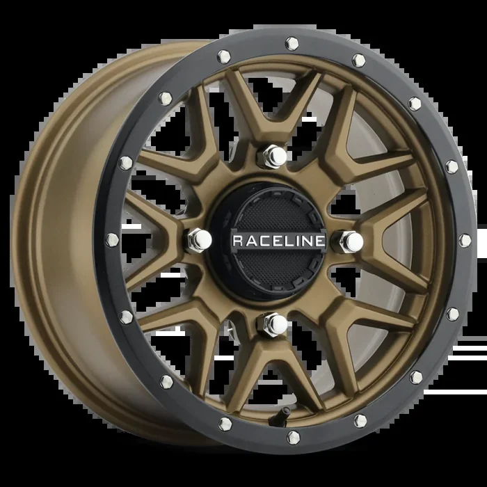 Raceline A94BZ Krank 15x7in / 4×156 BP / 10mm Offset / 132.5mm Bore – Bronze & Black Lip Wheel