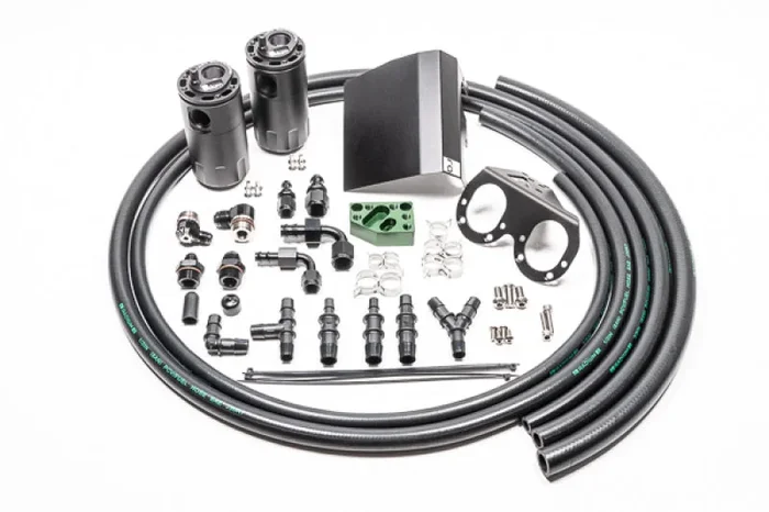 Radium 02-21 Subaru EJ-Series Fluid Lock Turbo Dual Catch Can Kit