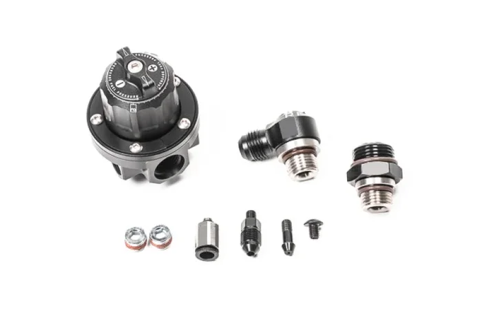 Radium Engineering 8AN ORB Direct Mount Regulator-Rotating Assembly (DMR-RA) – Black