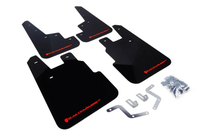 Rally Armor 14-18 Subaru Forester Black Mud Flap w/ Red Logo3.4 lb
