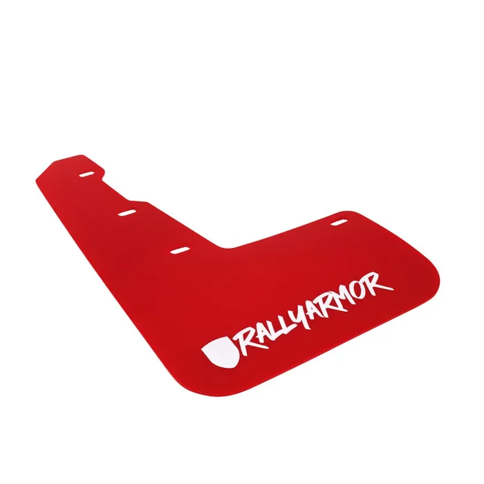 Rally Armor 15-21 Subaru WRX/STI Red Mud Flap White Altered Font Logo3.2 lb