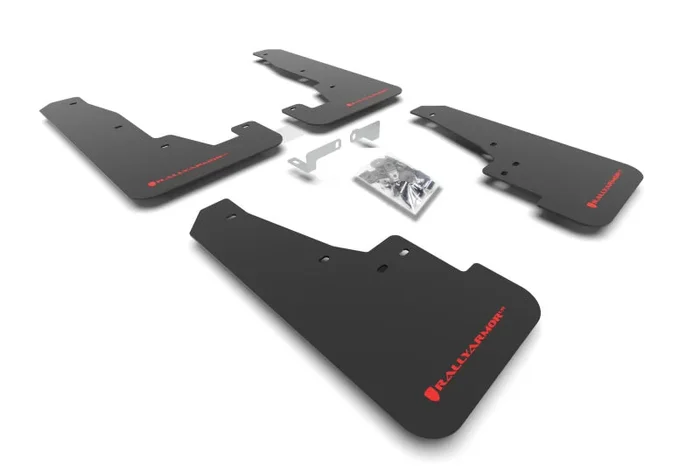 Rally Armor 16-25 Dodge Durango GT/Hellcat/RT/SRT 392/SXT Black UR Mud Flap Red Logo4.1 lb