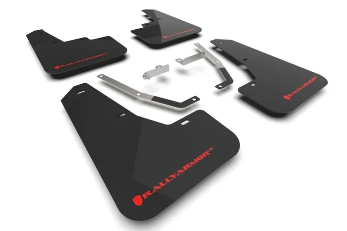 Rally Armor 24-25 Subaru Crosstrek Black UR Mud Flap Red Logo3.1 lb