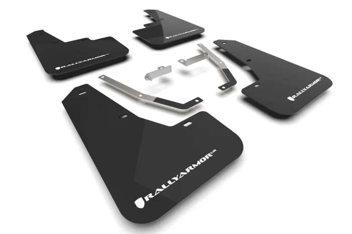 Rally Armor 24-25 Subaru Crosstrek Black UR Mud Flap White Logo2.8 lb