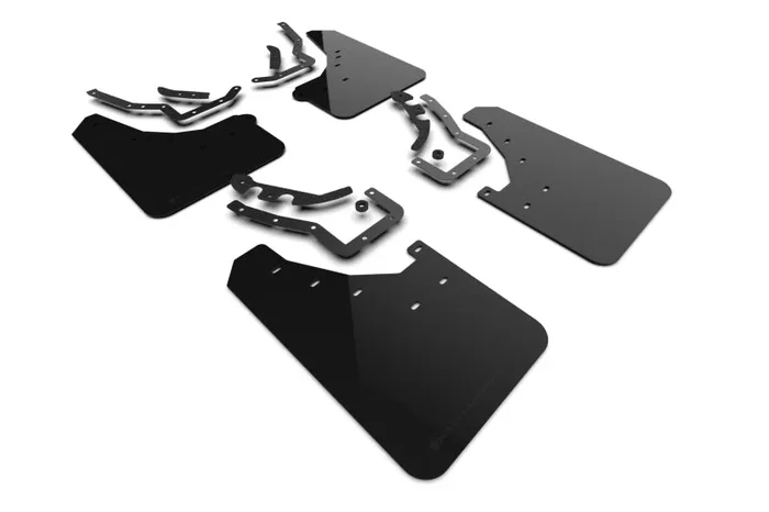 Rally Armor 24-25 Toyota Tacoma Gen 4 Black UR Mud Flap w/Metallic Black Logo5.3 lb