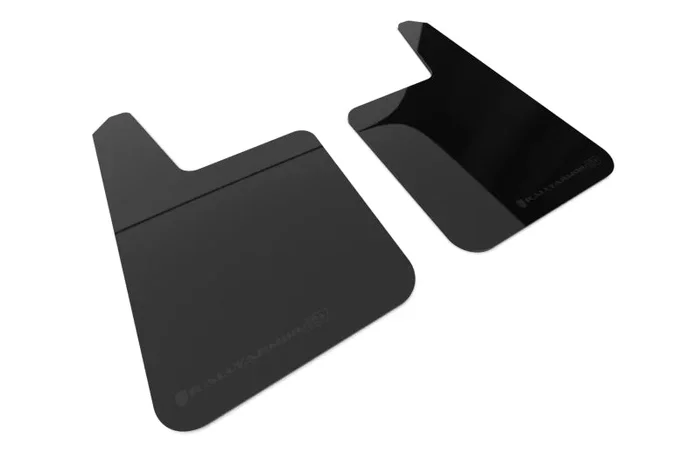 Rally Armor Universal Black UR Plus Mud Flap w/ Metallic Black Logo – Pair
