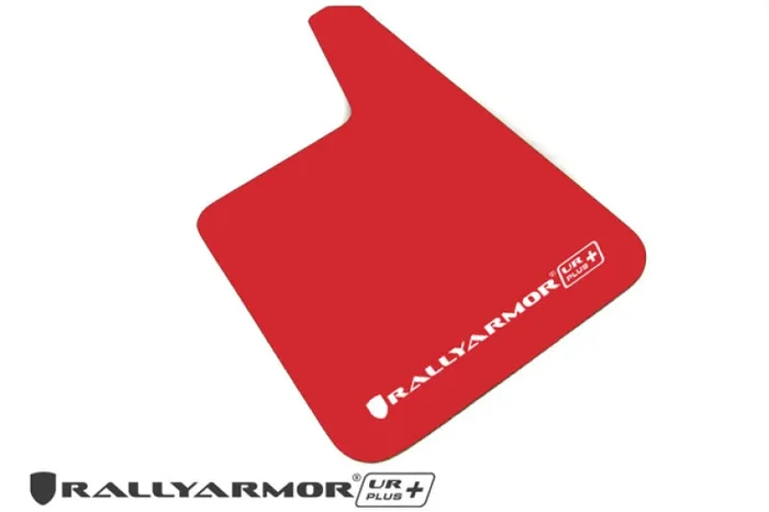 Rally Armor Universal Fit (No Hardware) UR Plus Red UR Mud Flap w/ White Logo3.4 lb