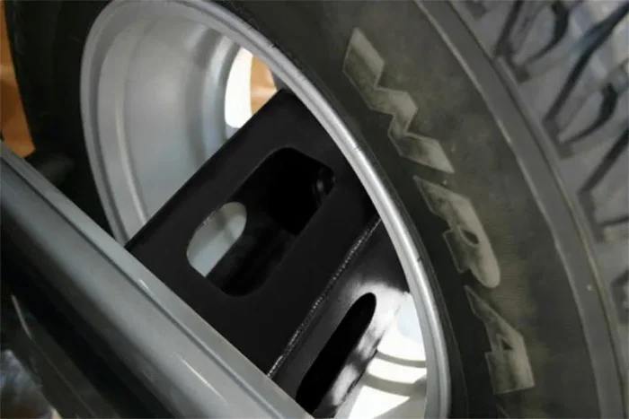 Rampage 1987-1995 Jeep Wrangler(YJ) Rear Tailgate Tire Extender – Black