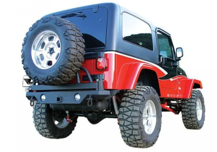 Rampage 1987-1995 Jeep Wrangler(YJ) Recovery Bumper Rear – Black114.7 lb