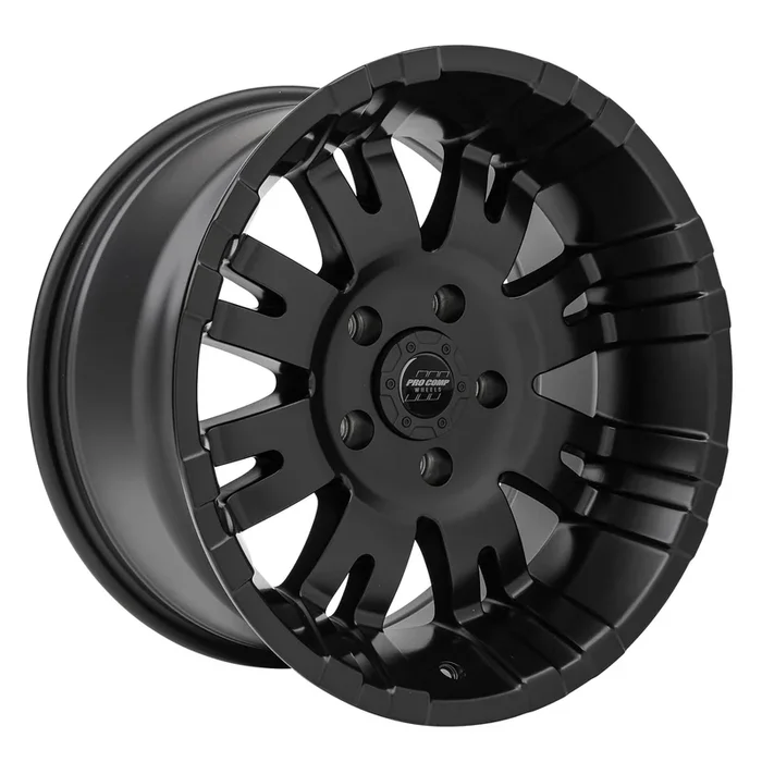 Raven Satin Black 17×9 5×5.5 4.75BS Offset -6mm Cap P/N 842504134.0 lb