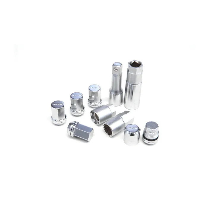 Rays M12x1.50 19mm Hex w/ 2 Piece Double Lock Nut Set – Chrome
