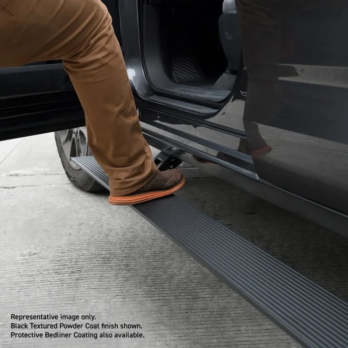 RealTruck 15-20 Cadillac Escalade 4dr VoltStep Electric Running Board Kit – Bedliner Coating