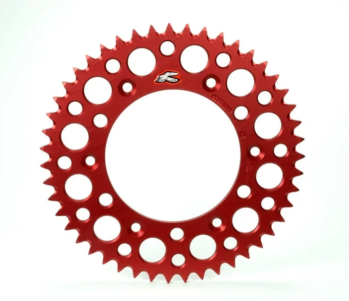 Renthal 03-07 Honda CR 85R/ 07-09/12-14 CRF 150R Rear Grooved Sprocket – Red 420-50P Teeth