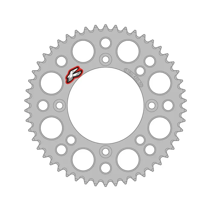 Renthal 2025 KTM 65 Rear Chain Wheel – Silver 420-48GP Teeth0.8 lb