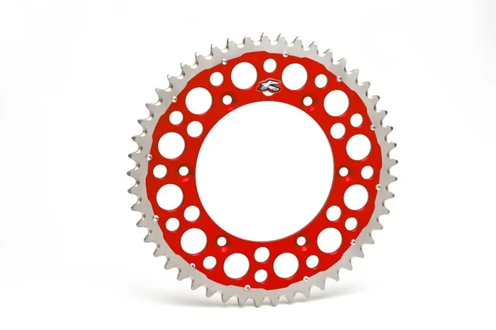 Renthal 92-24 Honda CR125R/250R/500R/ CRF250R/X/450R/RWE/RX Rear Twinring – Red 520-49P Teeth