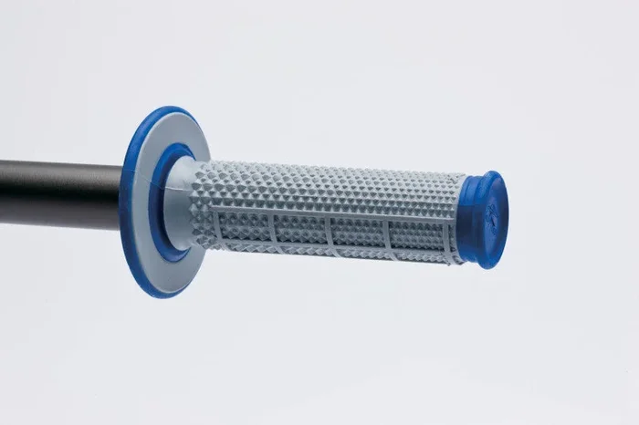 Renthal MX Dual Compound Grips Tapered 1/2 Waffle – Grey/ Blue