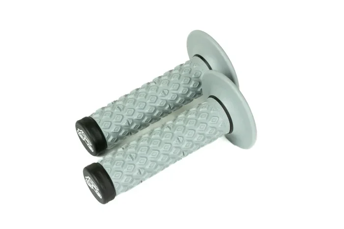 Renthal Soft/Firm MX Dual Compound Grips Tapered 1/2 Waffle – Gray/Black
