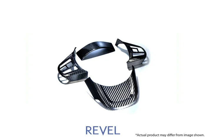 Revel GT Dry Carbon Steering Wheel Cover Inserts 2020 Toyota GR Supra – 4 Pieces