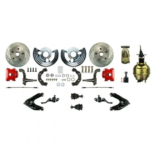 Right Stuff 1960-76 Mopar B/E-Body, 8″ Dual Booster, Front Power Disc Brake Conversion Kit MDC66DCZ