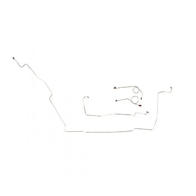 Right Stuff 1967 Plymouth Fury W/Manual Drum, Pre-Bent OE Steel Front Brake Line Kit HKT6701