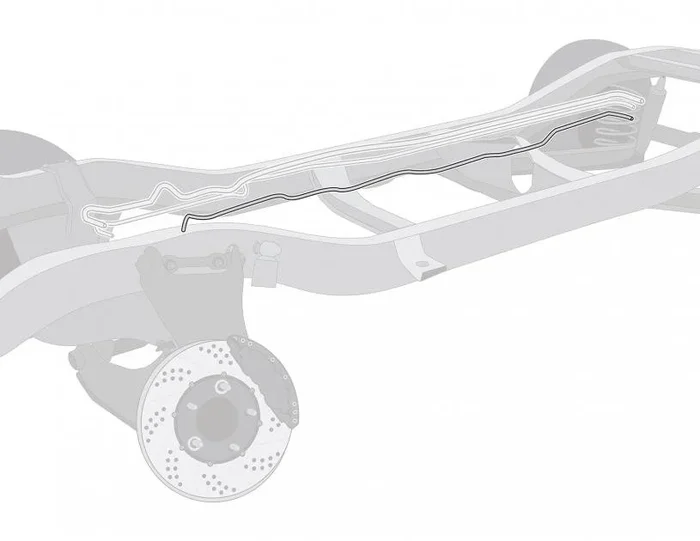 Right Stuff 1971 Mopar B-Body, PreBent Stainless Steel Front To Rear Fuel Vapor Return Line RGL7104S