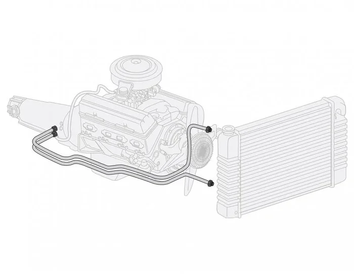 Right Stuff 1972-73 Mopar A-Body W/340cu, Pre-Bent OE Steel Transmission Cooler Line YTC7201