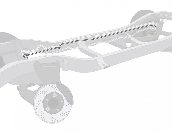 Right Stuff 1975 Dodge Charger SE, Pre-Bent Stainless Steel Front To Rear Fuel Return Line RGL7502S