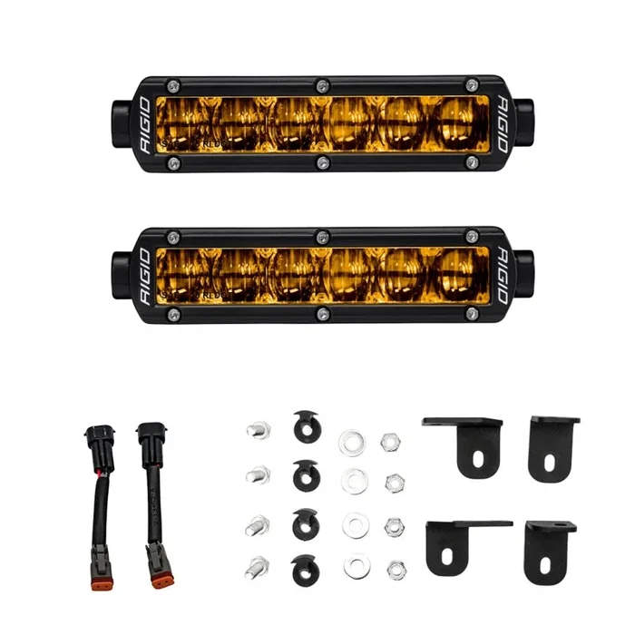 Rigid Industries 2022+ Toyota Tundra 6in SR-Series Selective Yellow Fog Light Kit5.0 lb