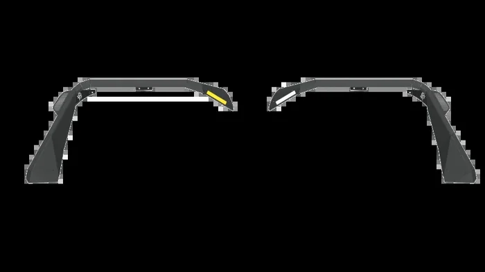 Road Armor 18-20 Jeep Wrangler JL Stealth Front Fender Flare w/Switchback LED DRL – Tex Blk