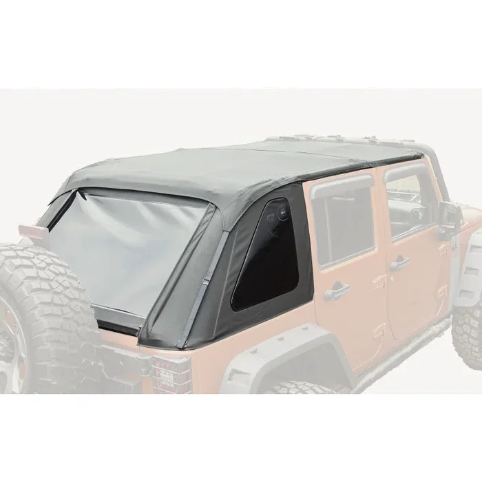 Rugged Ridge Bowless Soft Top Black Diamond 4-Door 07-18 Jeep Wrangler JK26.3 lb
