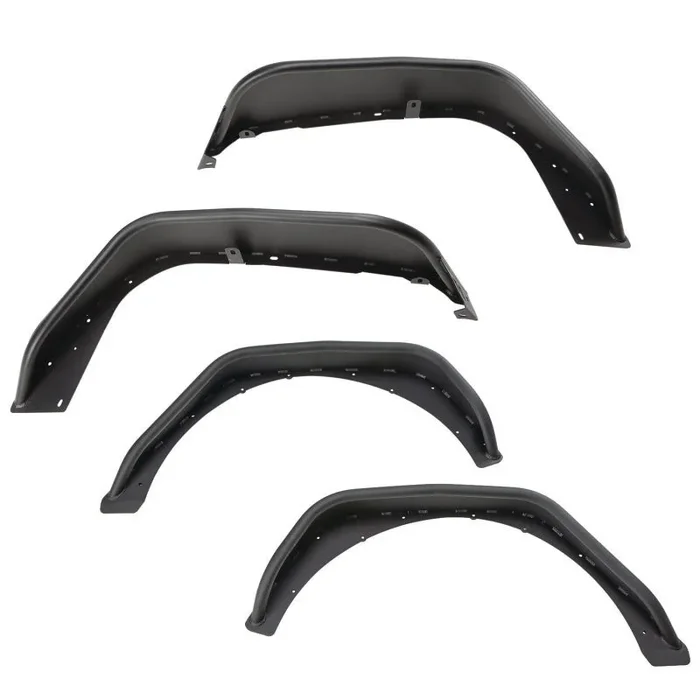 Rugged Ridge HD Steel Tube Fenders Full Set Black 18-19 JL81.0 lb